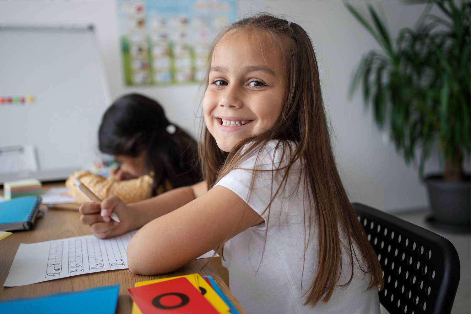 Niños en la escuela